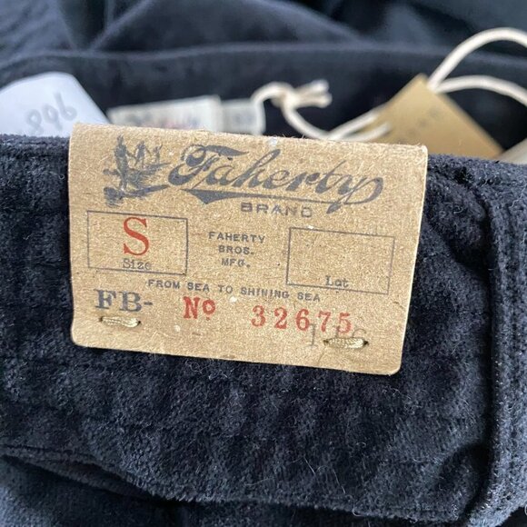 Faherty Orion‎ Velvet Ankle Pants Women's Small Black Tie Waist NWT PT-1896 - Picture 13 of 15